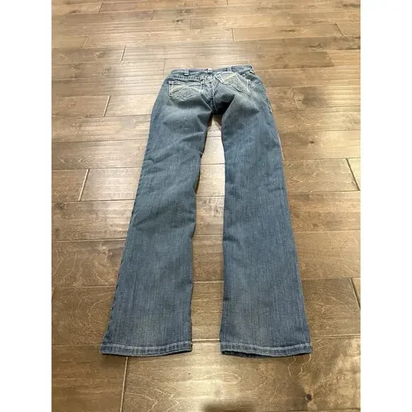 Ariat Real Denim Womens Blue Denim Low Rise Casual Jeans Size 26L *Flaws* - Picture 3 of 13